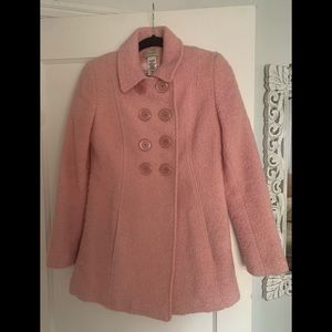Guess powder pink pea coat